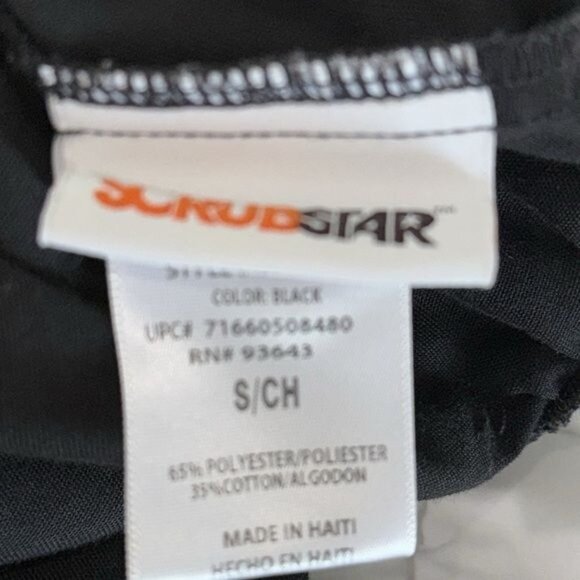 Scrubstar Black Scrub Pants S - Picture 3 of 8